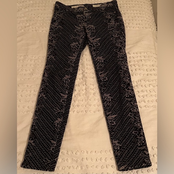 Anthropologie Pants - Anthropologie Pilcro and the Letterpress Serif Corduroy Floral Pants Size 26